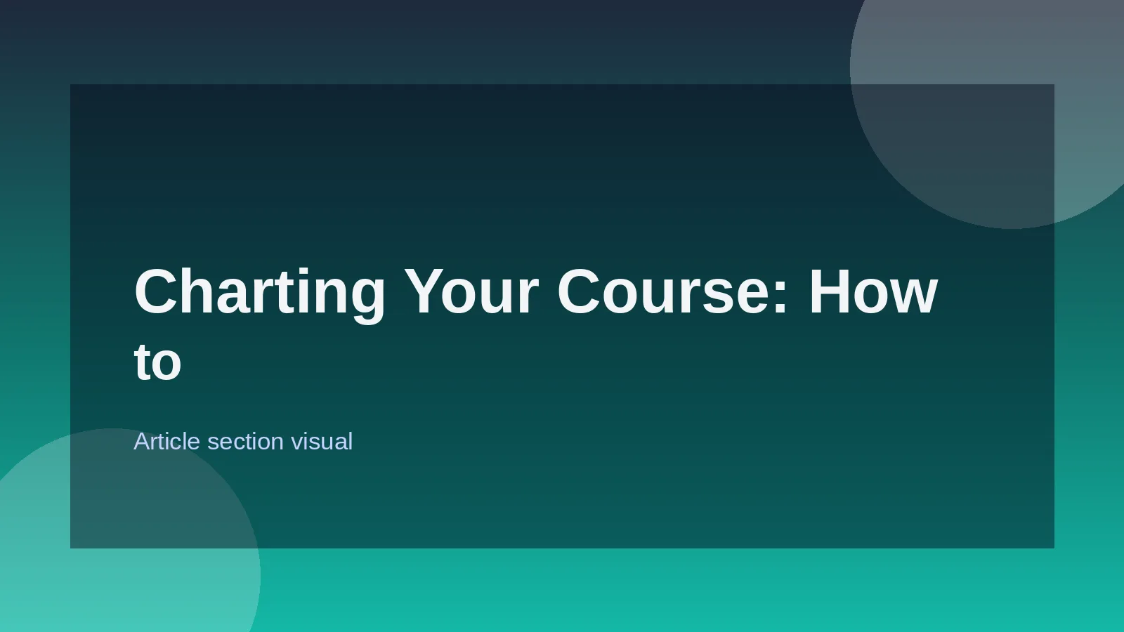 Charting Your Course: How to Start Your Data Analytics Journ...