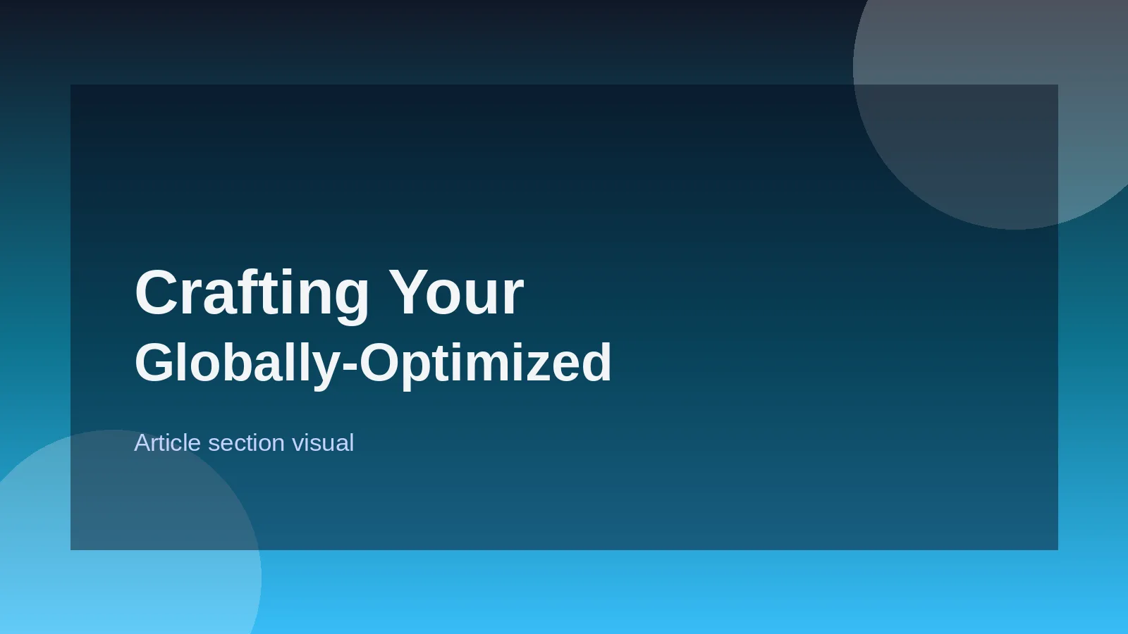 Crafting Your Globally-Optimized CV: A Strategic Checklist