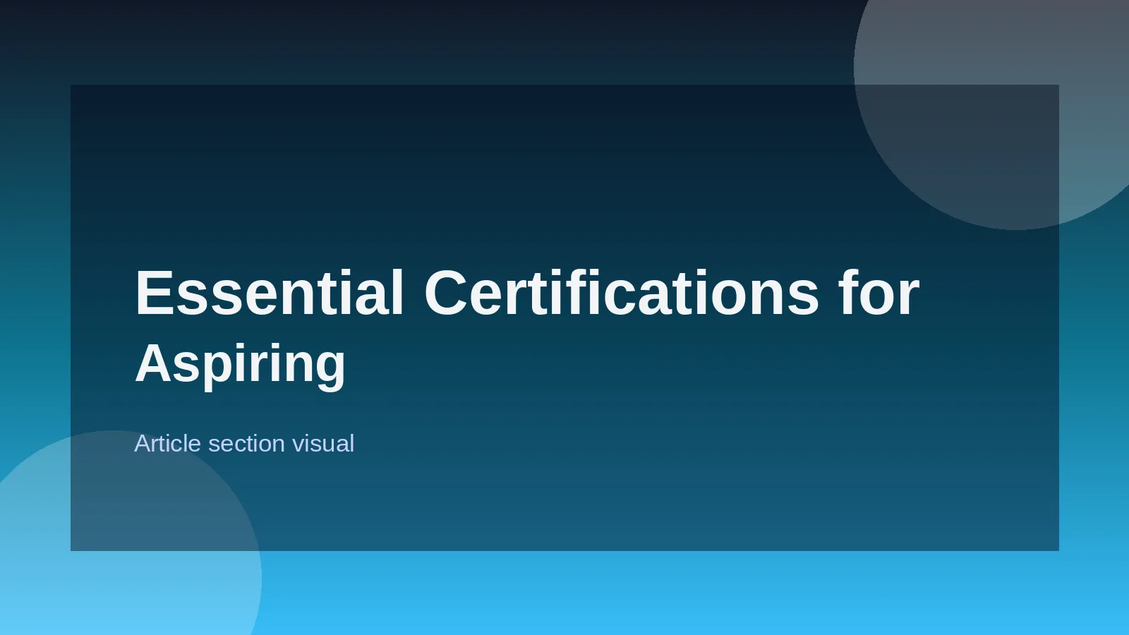 Essential Certifications for Aspiring Data Scientists
