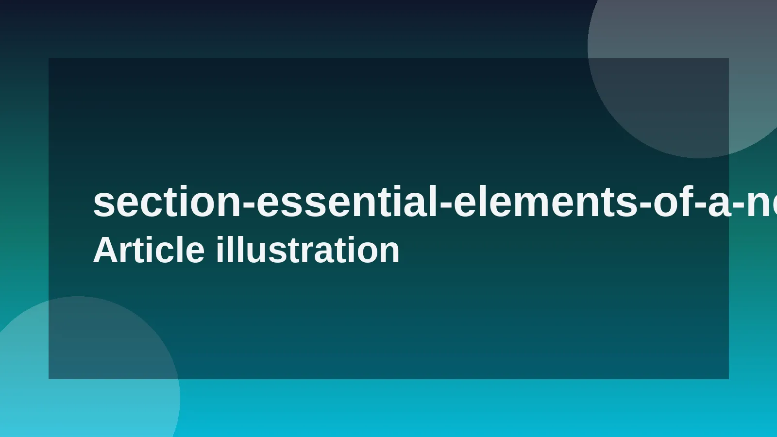 Essential Elements of a Negotiation Email