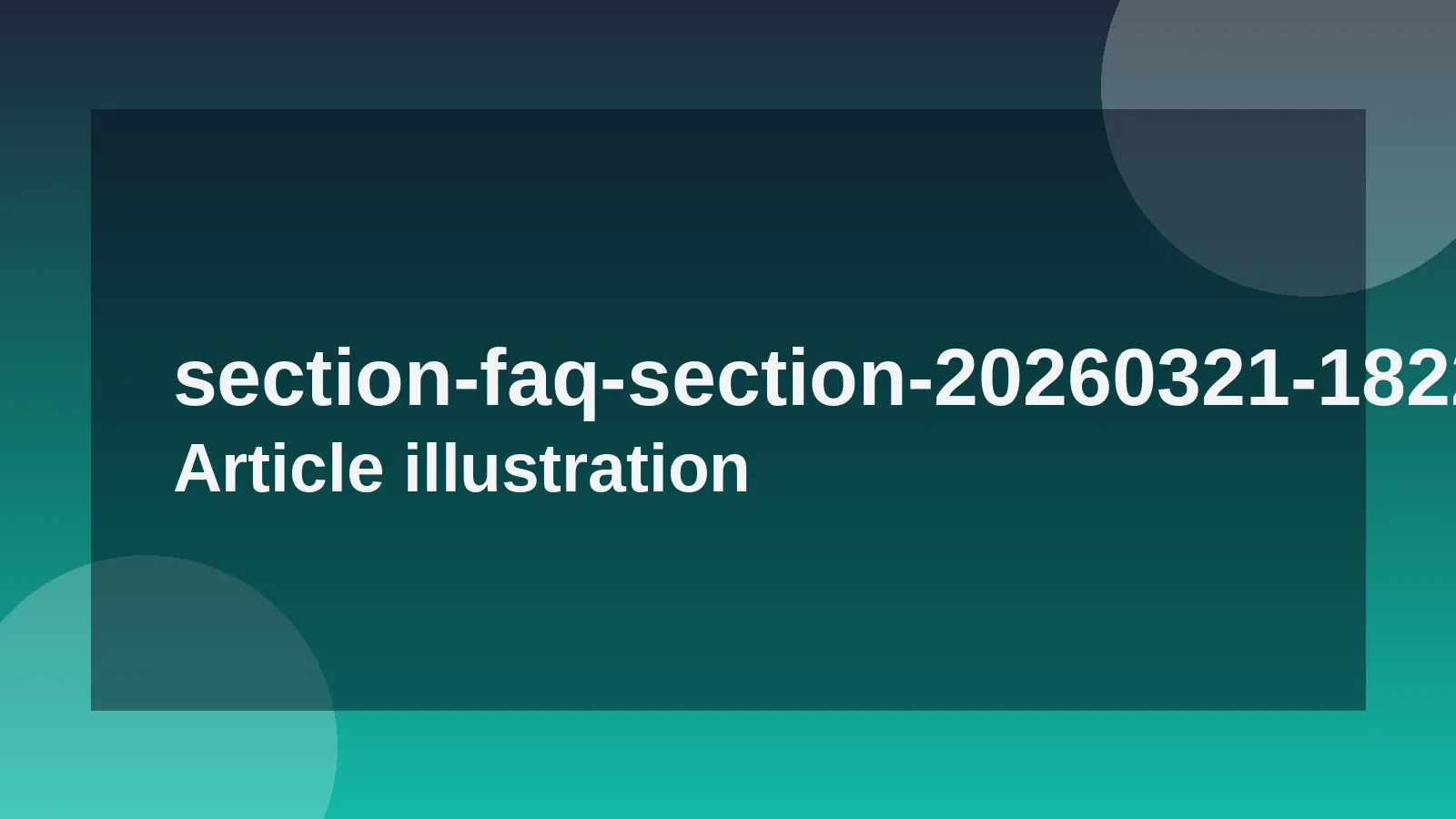 FAQ Section
