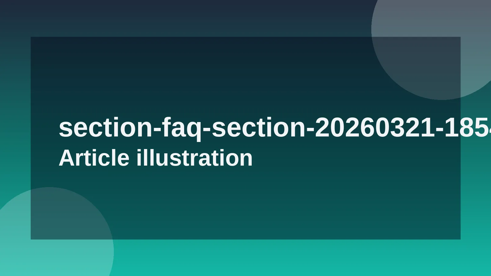 FAQ Section