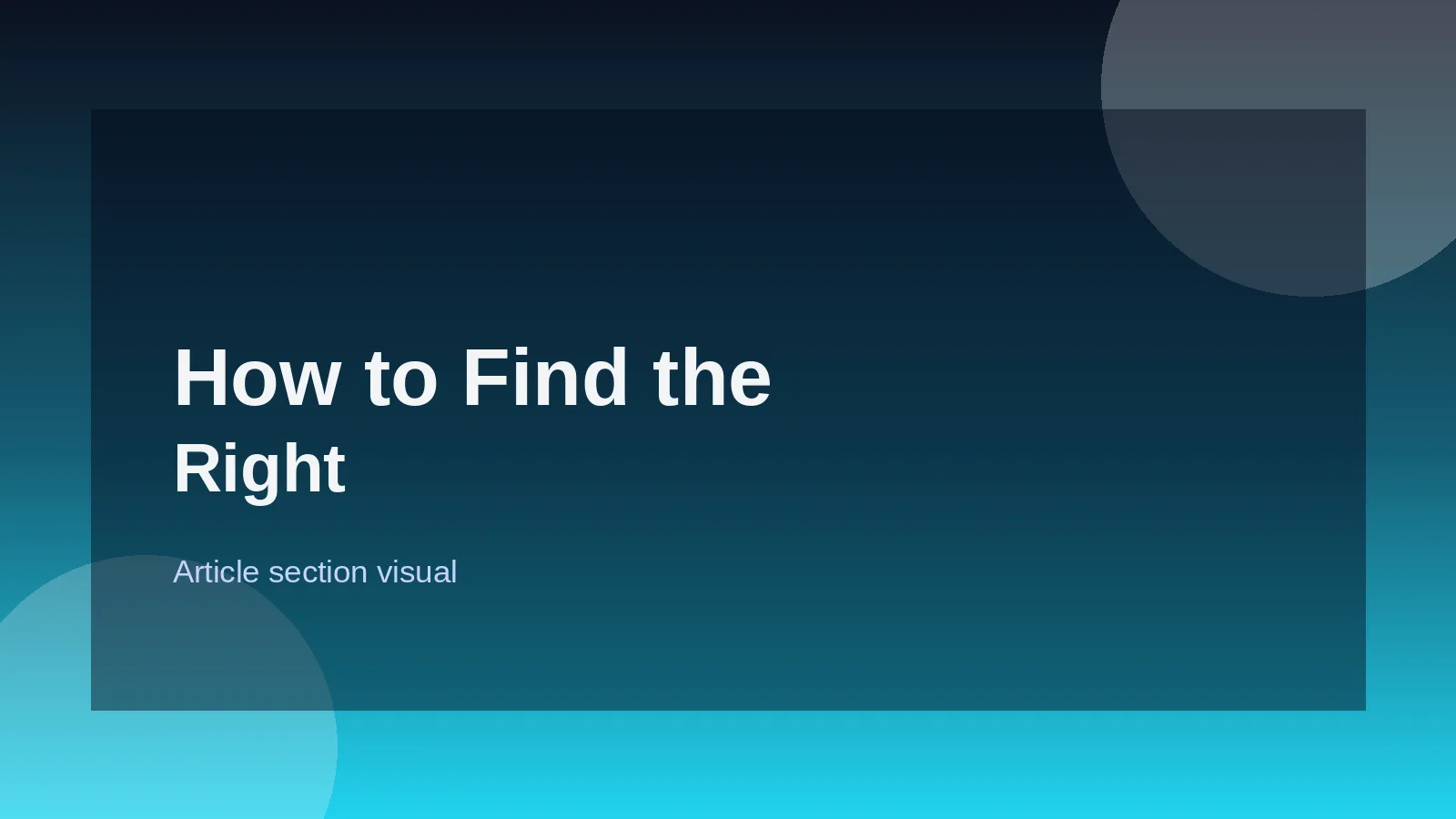 How to Find the Right Keywords