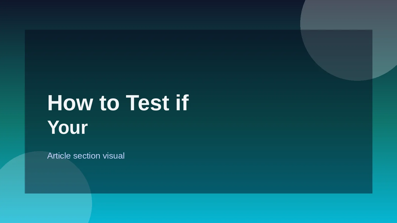 How to Test if Your Resume is ATS-Ready