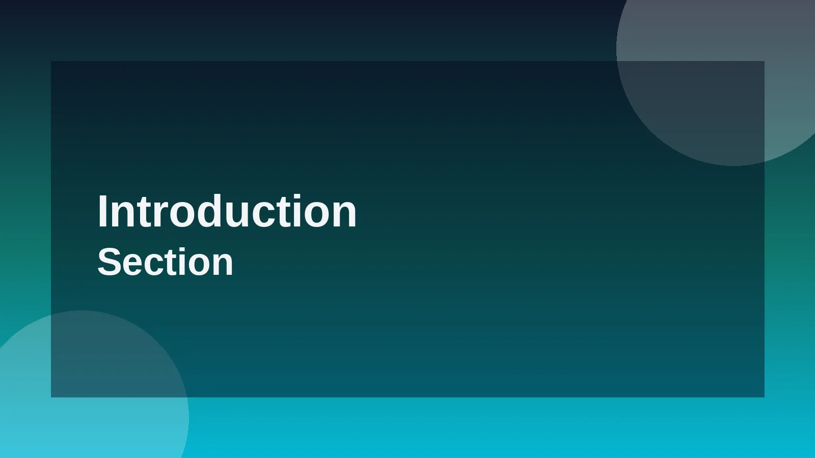 Introduction