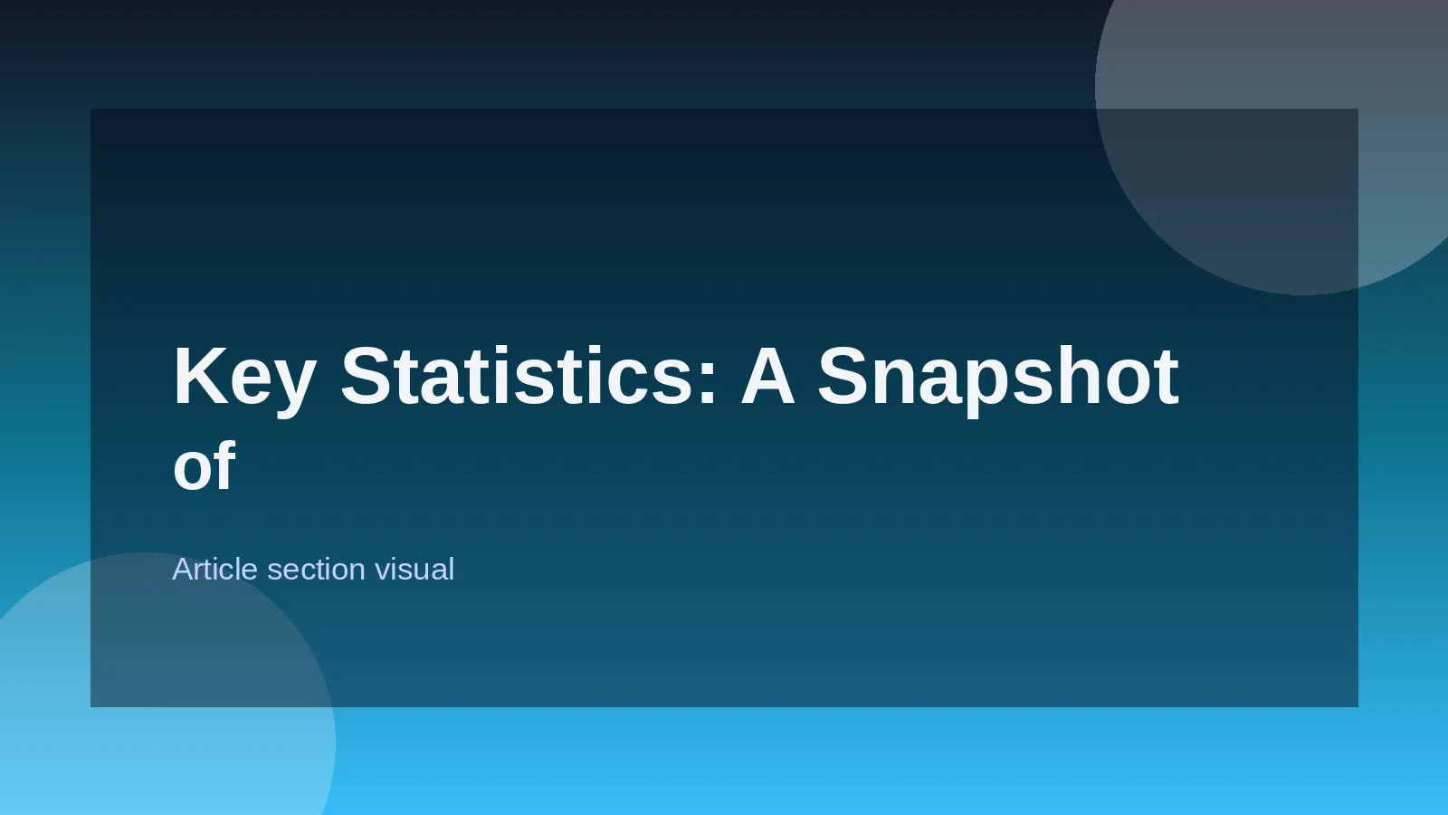 Key Statistics: A Snapshot of the Frontend Landscape