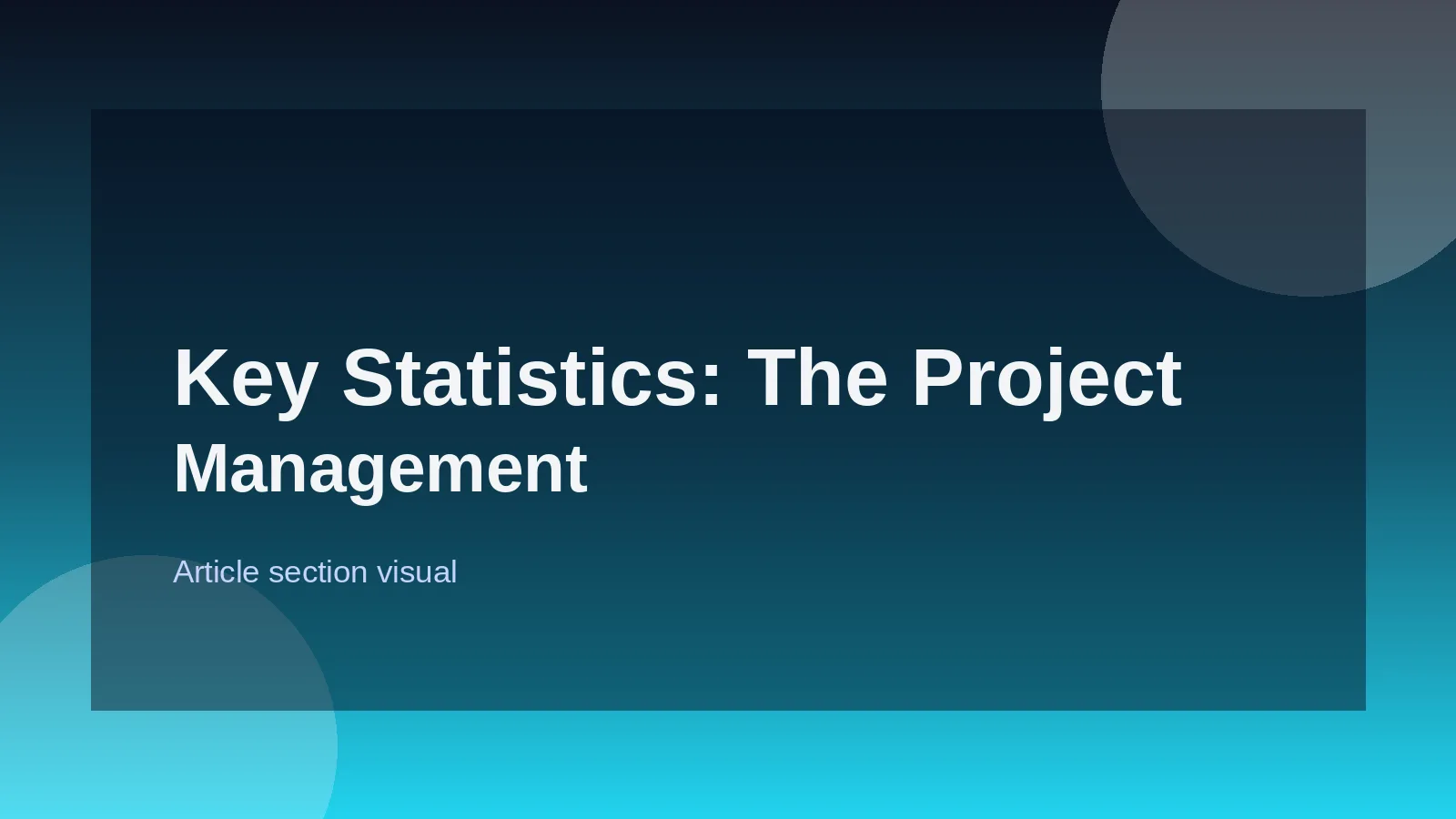 Key Statistics: The Project Management Landscape