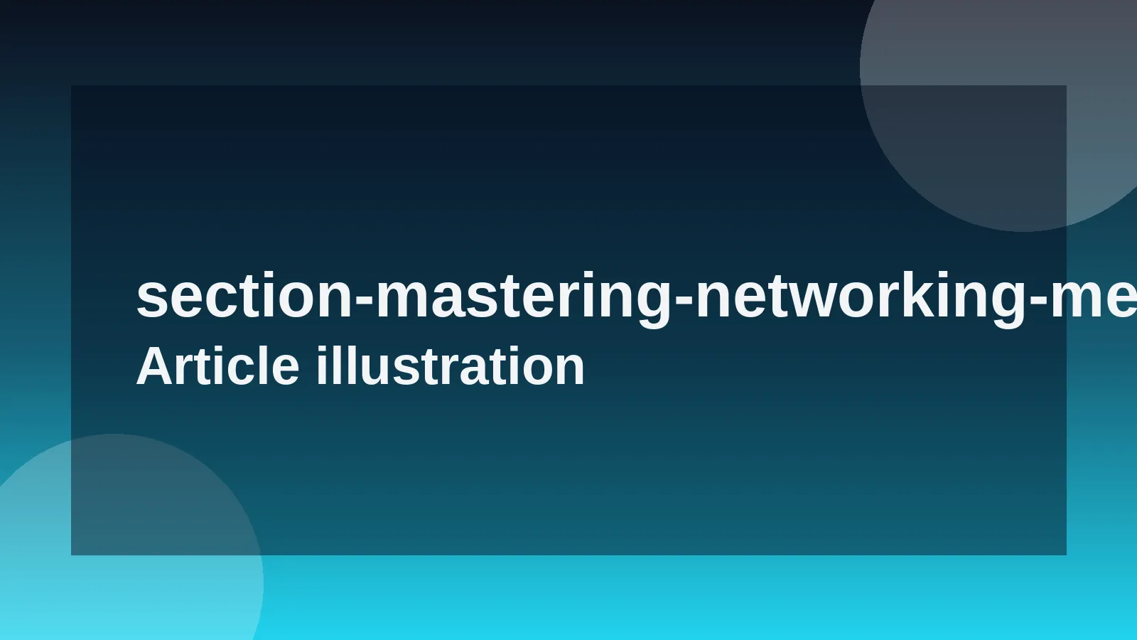 Mastering Networking Messages for Career Advancement