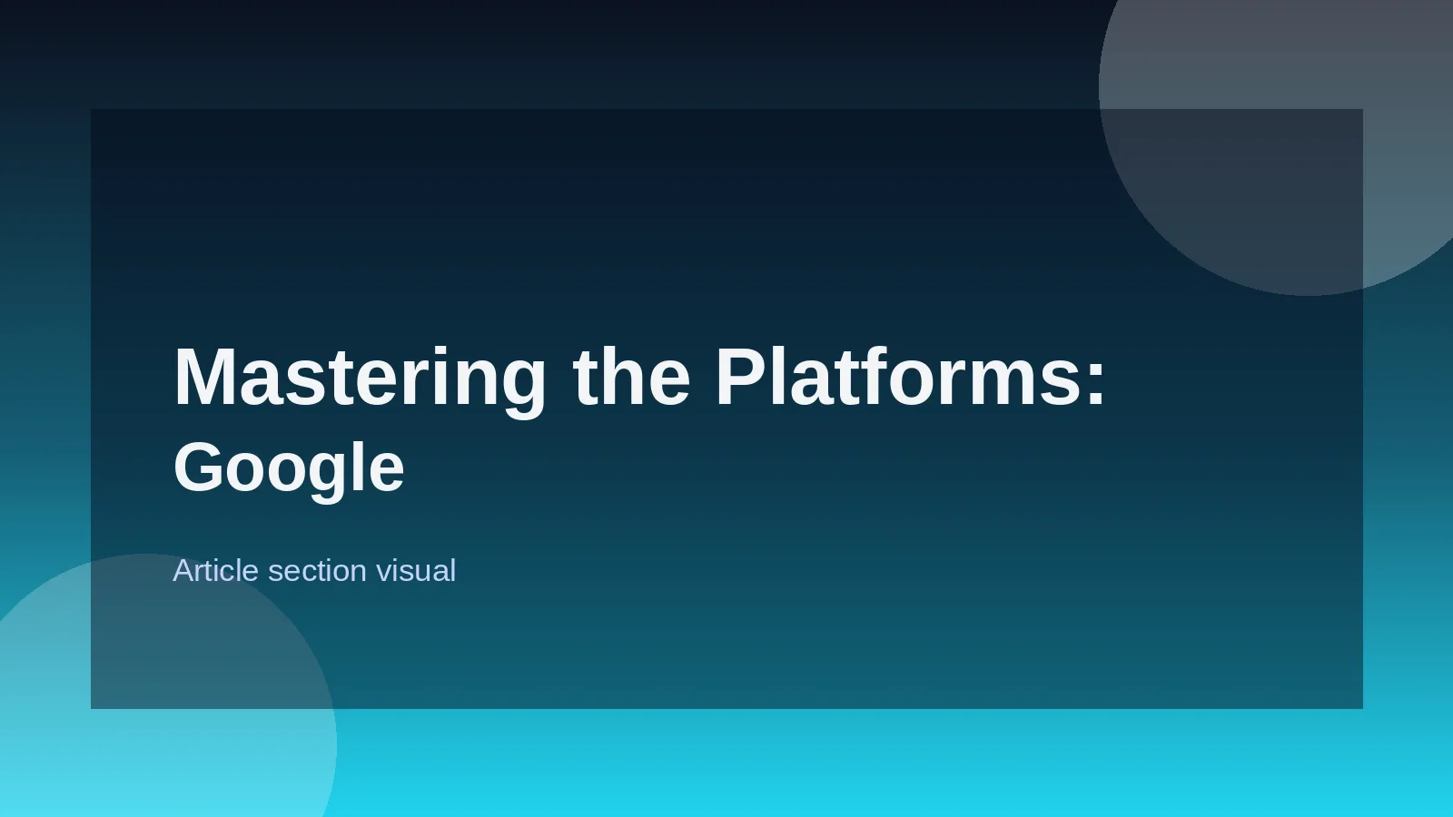 Mastering the Platforms: Google Ads & Meta Ads