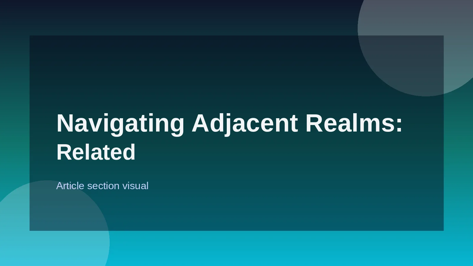 Navigating Adjacent Realms: Related Specializations