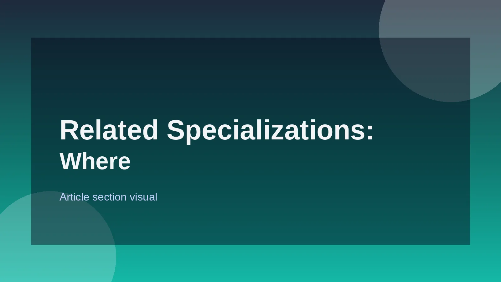 Related Specializations: Where Data Analytics Leads