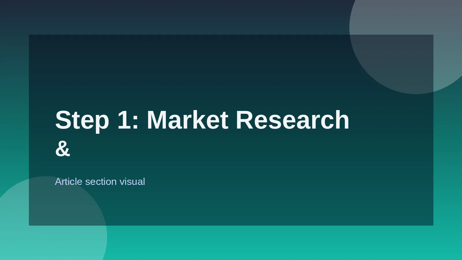 Step 1: Market Research & Skill Gap Analysis