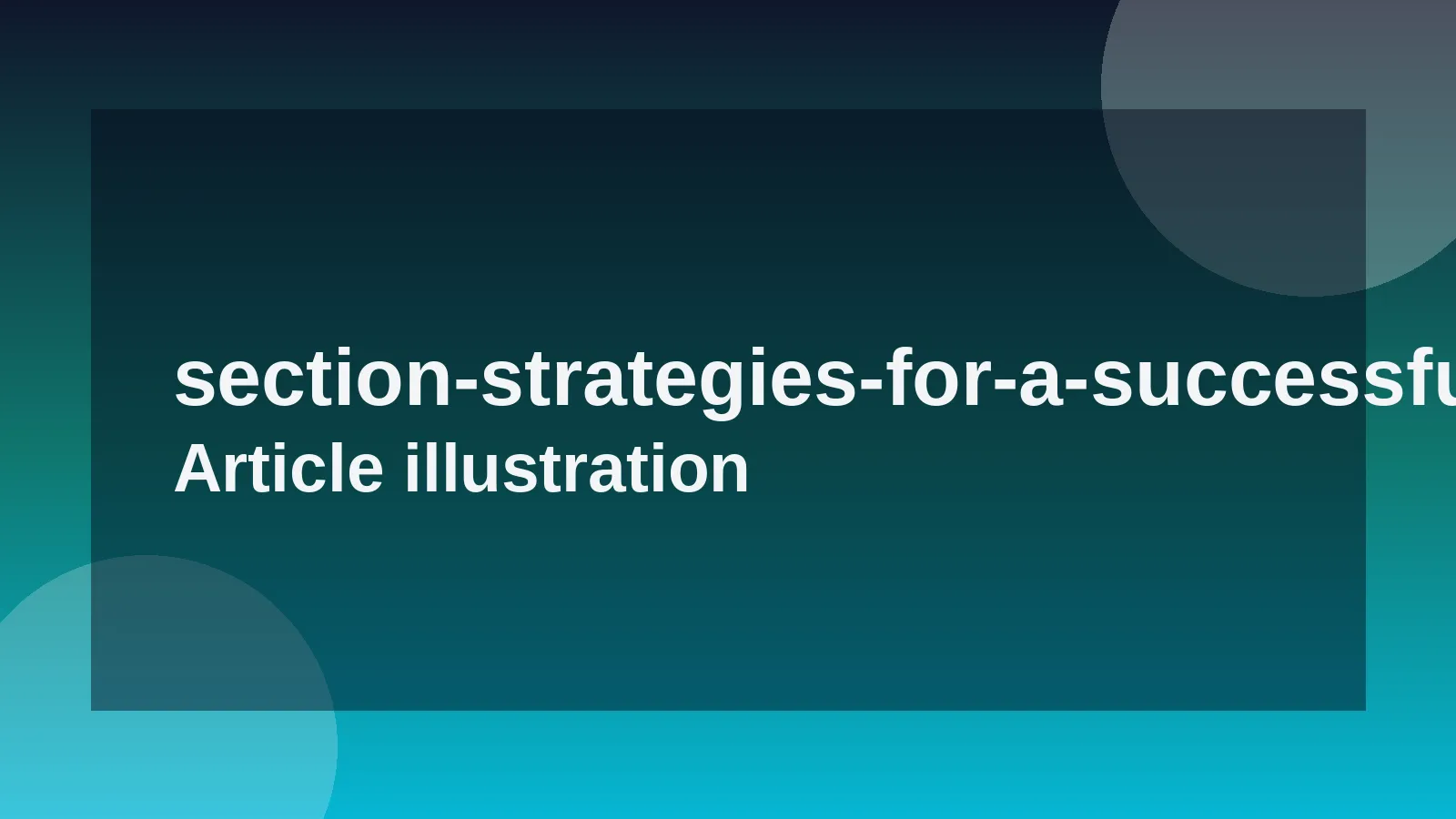 Strategies for a Successful Career Transition