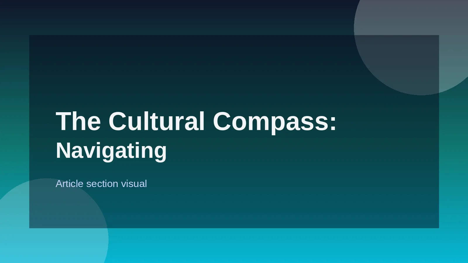 The Cultural Compass: Navigating Resume Nuances