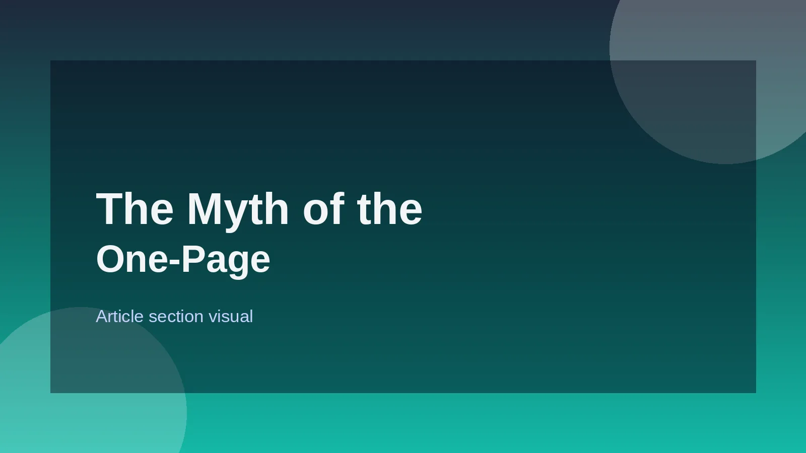 The Myth of the One-Page Resume: A Global Perspective