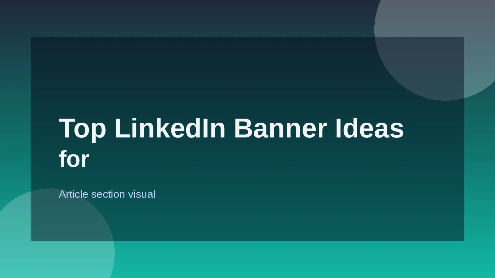 Top LinkedIn Banner Ideas for Job Seekers
