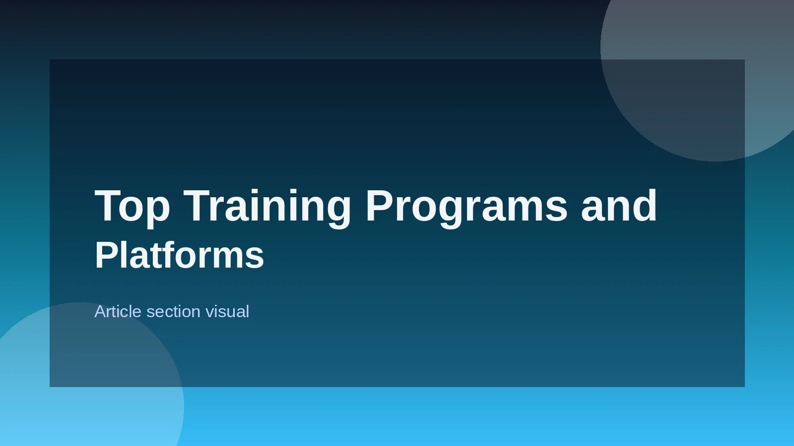 Top Training Programs and Platforms for Aspiring PMs