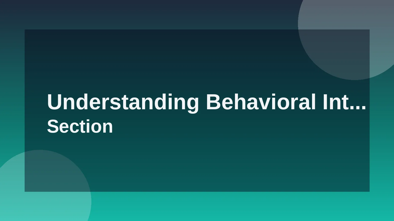 Understanding Behavioral Interviews