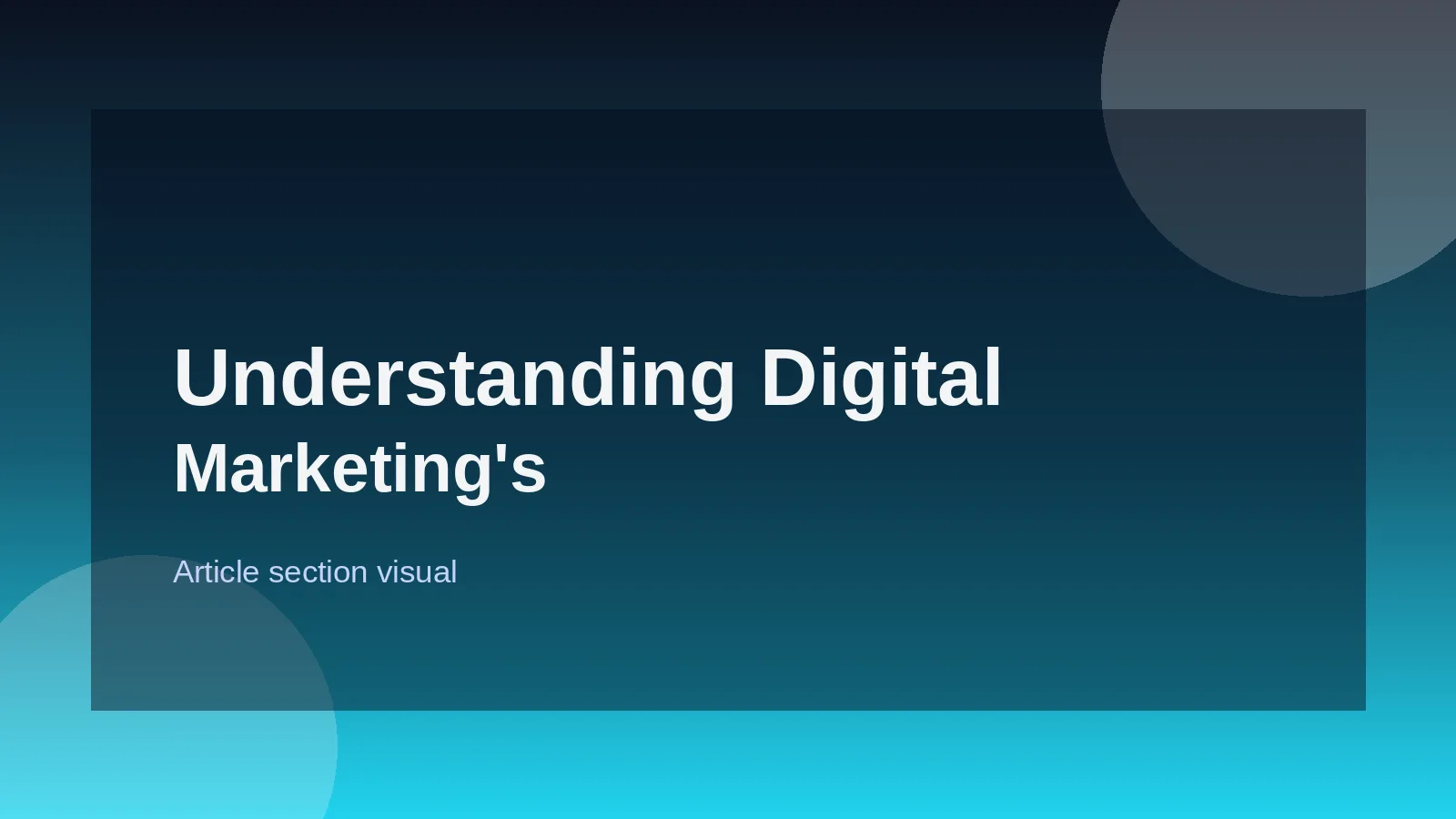 Understanding Digital Marketing's Core Pillars
