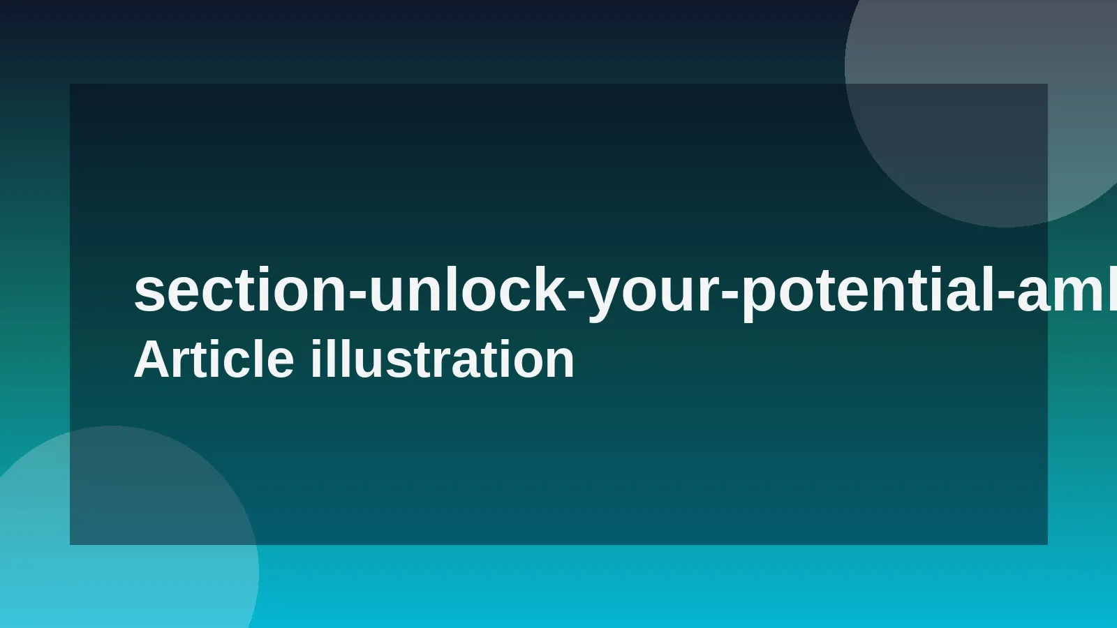 Unlock Your Potential: Ambitious Career Goals