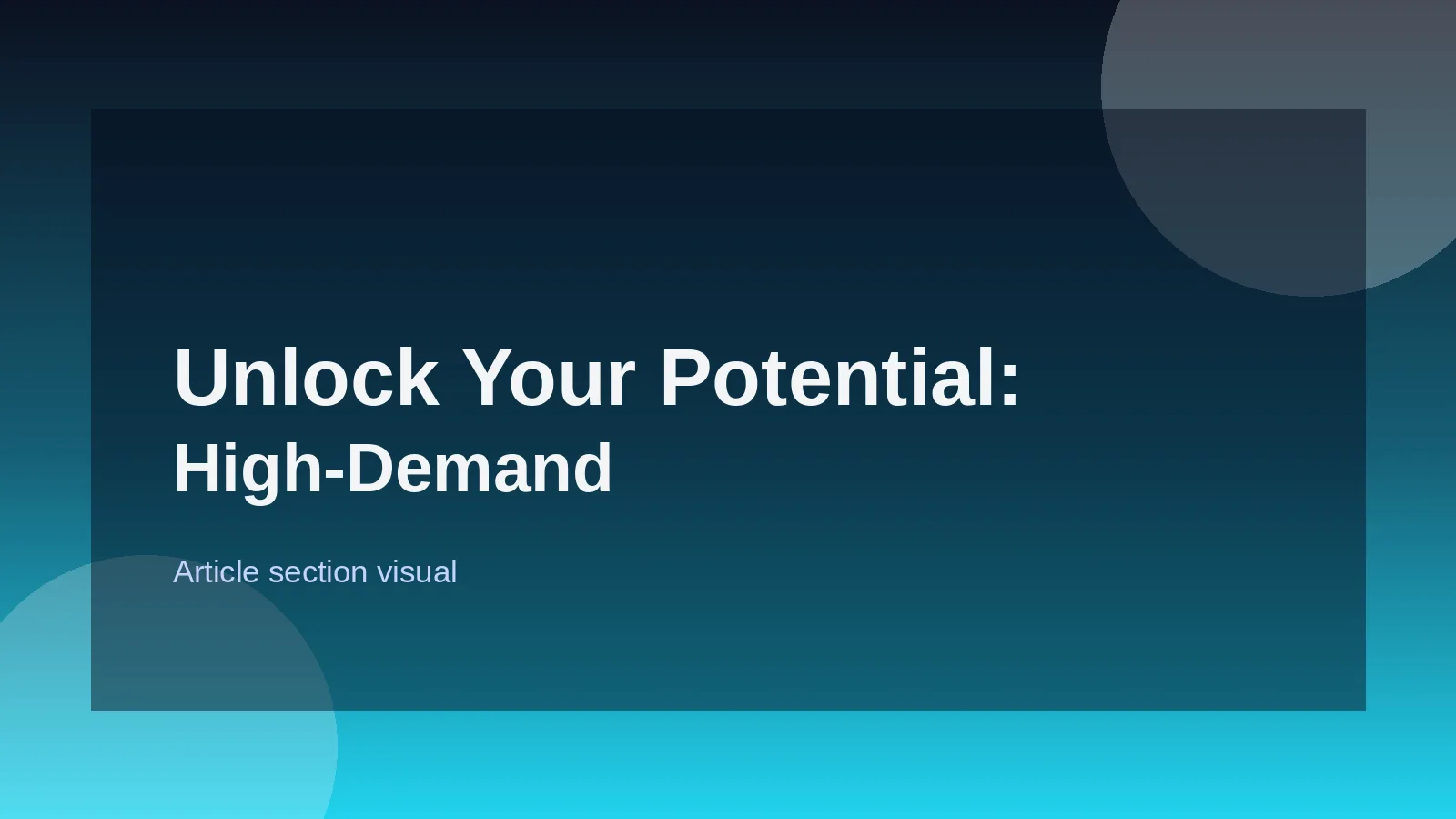 Unlock Your Potential: High-Demand Skills for Career Growth
