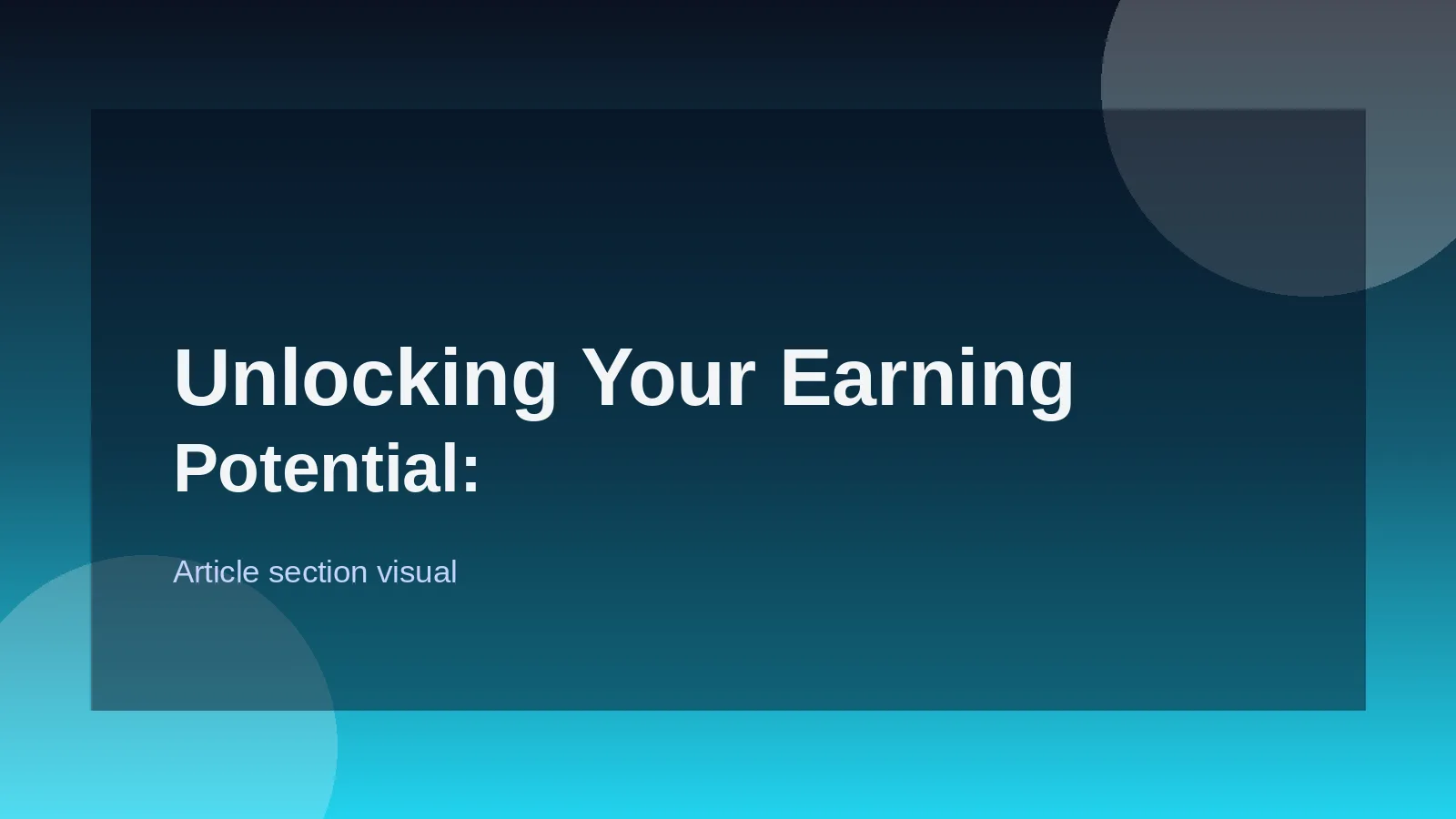 Unlocking Your Earning Potential: Salary Insights Across Reg...