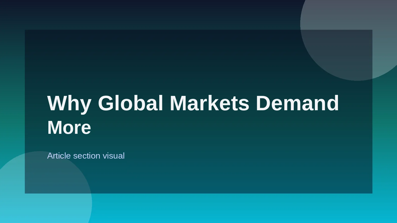 Why Global Markets Demand More Than a Single Page