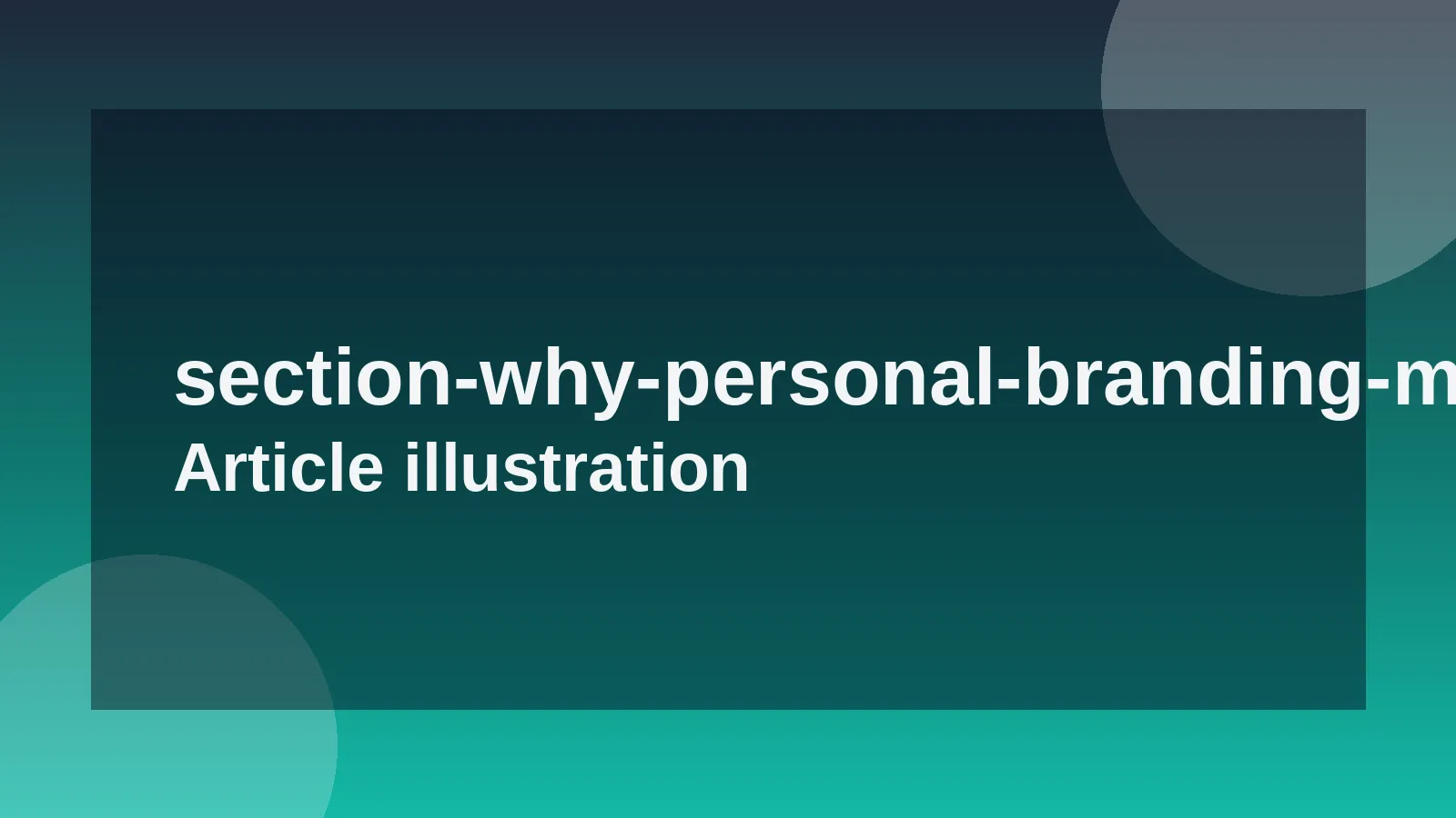 Why Personal Branding Matters for Job Seekers