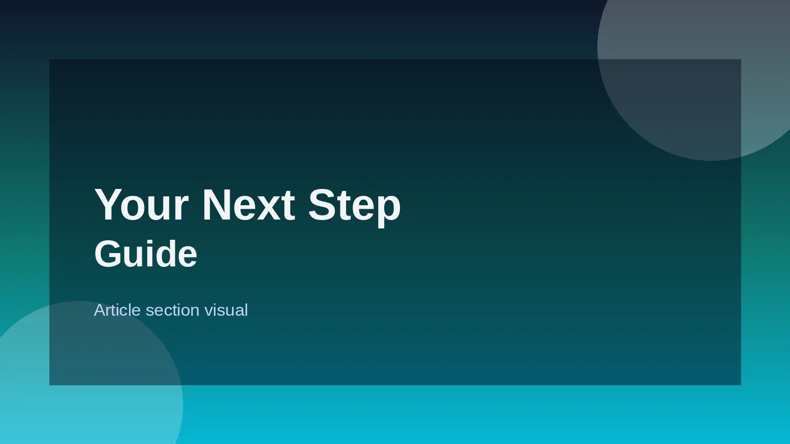 Your Next Step