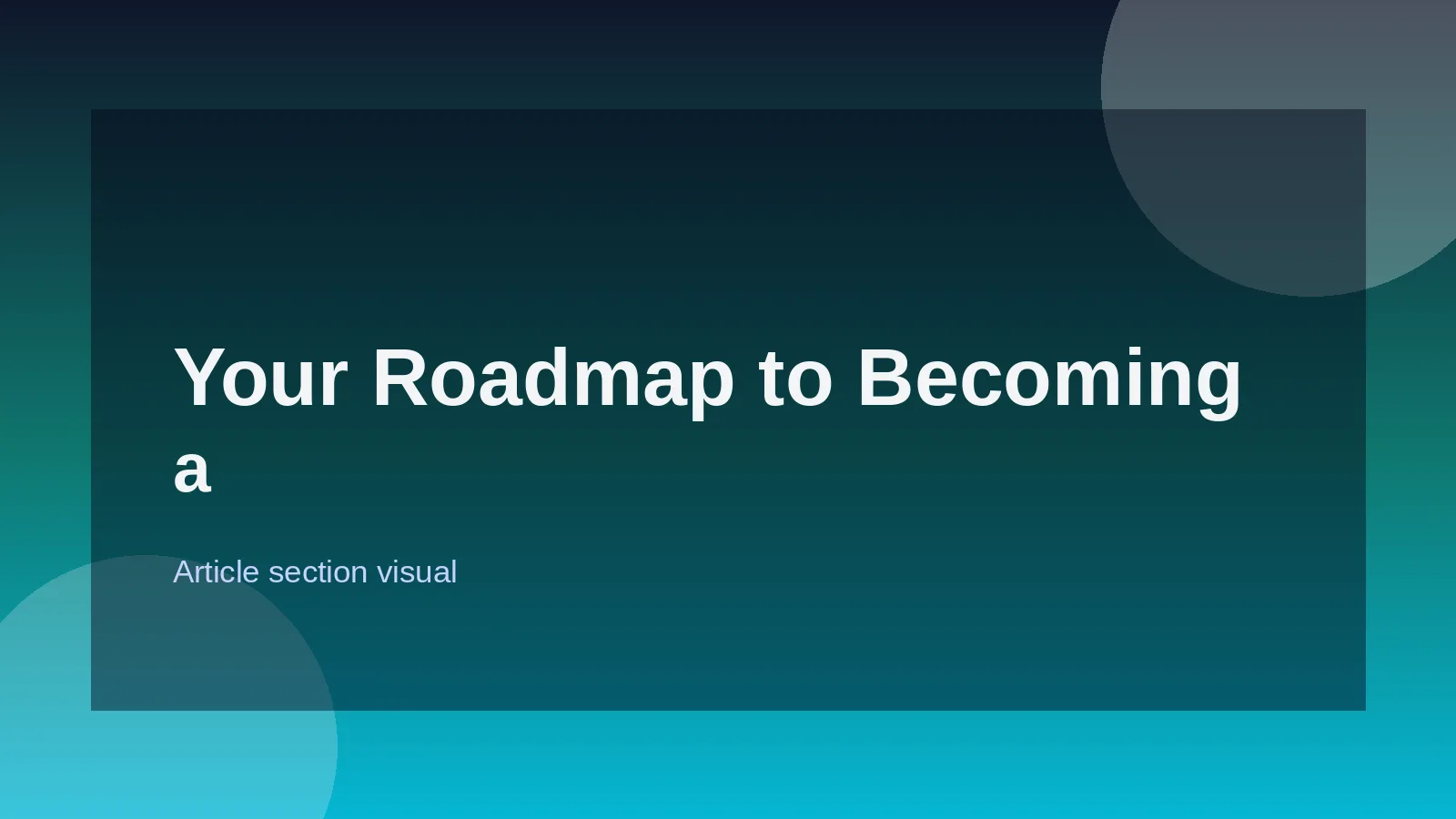 Your Roadmap to Becoming a Frontend Engineer