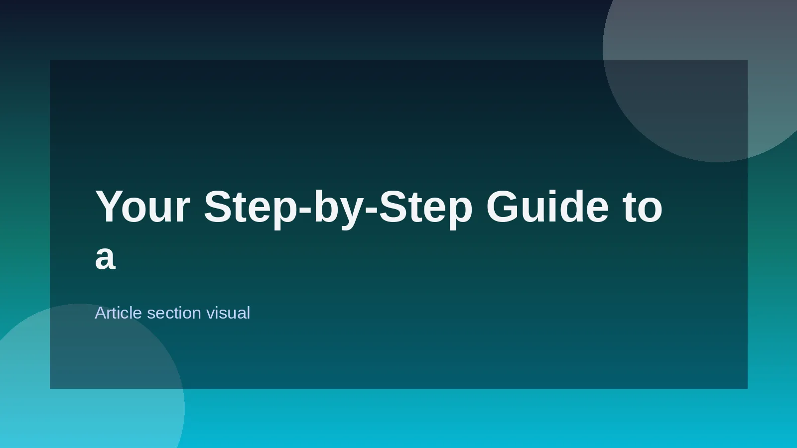 Your Step-by-Step Guide to a Standout Resume