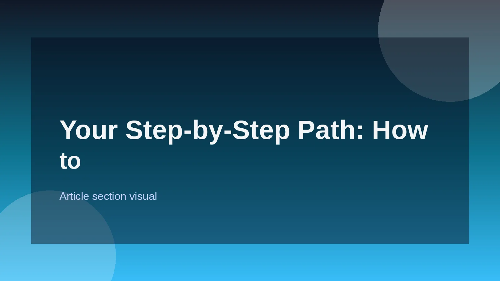 Your Step-by-Step Path: How to Start a BI Career